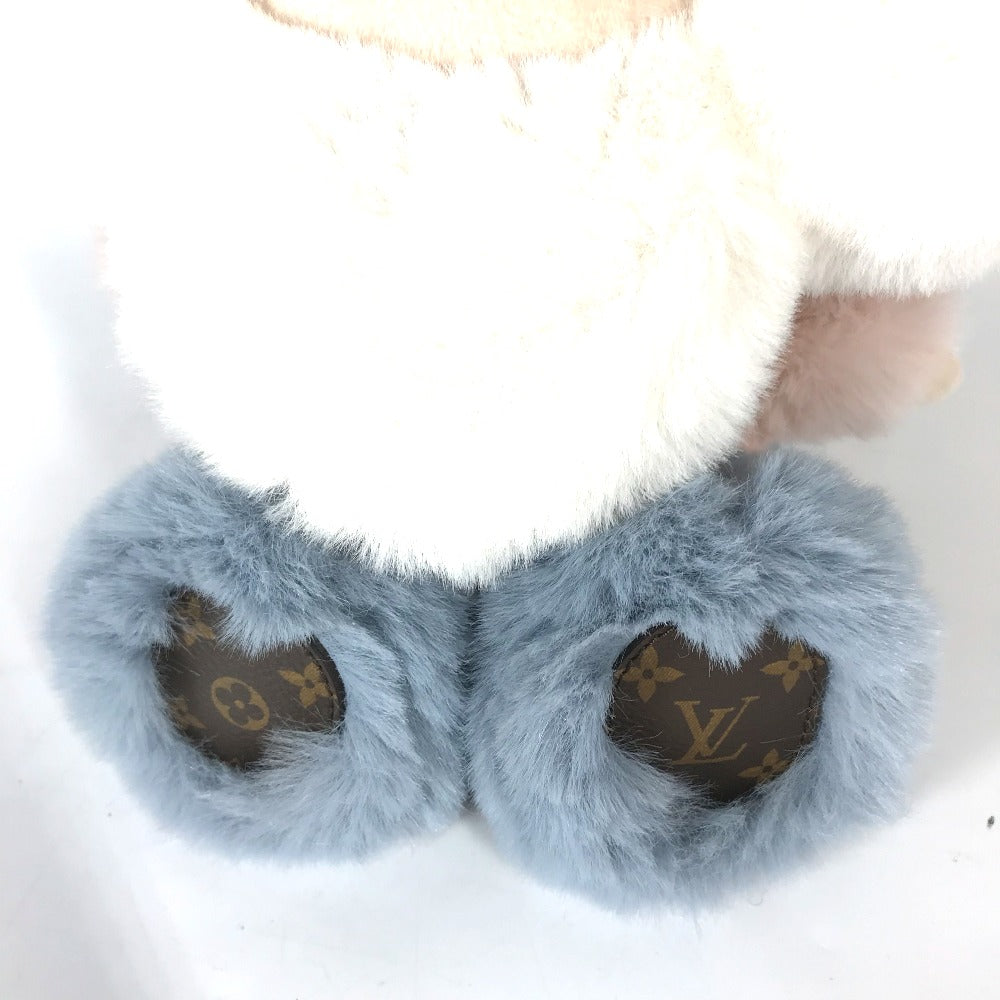 Louis Vuitton Plush Doll Brushed Shiny fur Leather Calf White Handbag