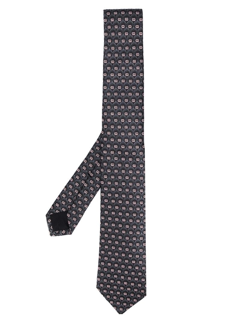 Gucci - GG flowers jacquard tie - men - Silk/Cupro - One Size - Grey