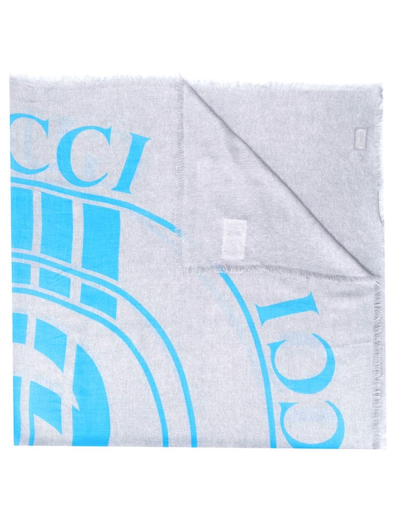 Gucci - Gucci disk shawl - men - Silk/Modal - One Size - Grey