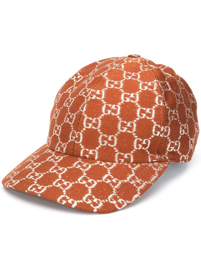 Gucci - GG Supreme cap - women - Wool/Silk/Polyamide/Metallic Fibre - S, M, L - Brown
