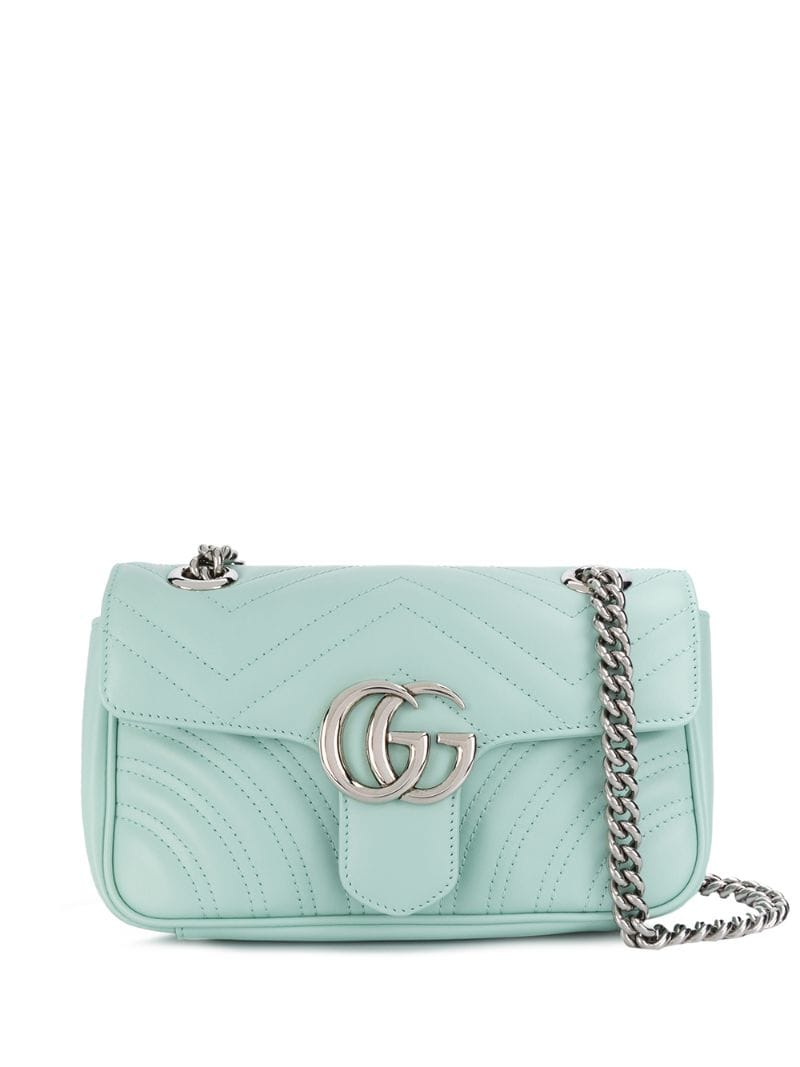 Gucci - small GG Marmont shoulder bag - women - Calf Leather - One Size - Green