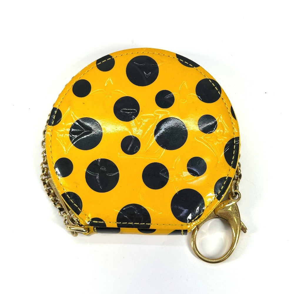 Louis Vuitton Coin M91569 yellow Vernis Yayoi Leather Patent Handbag