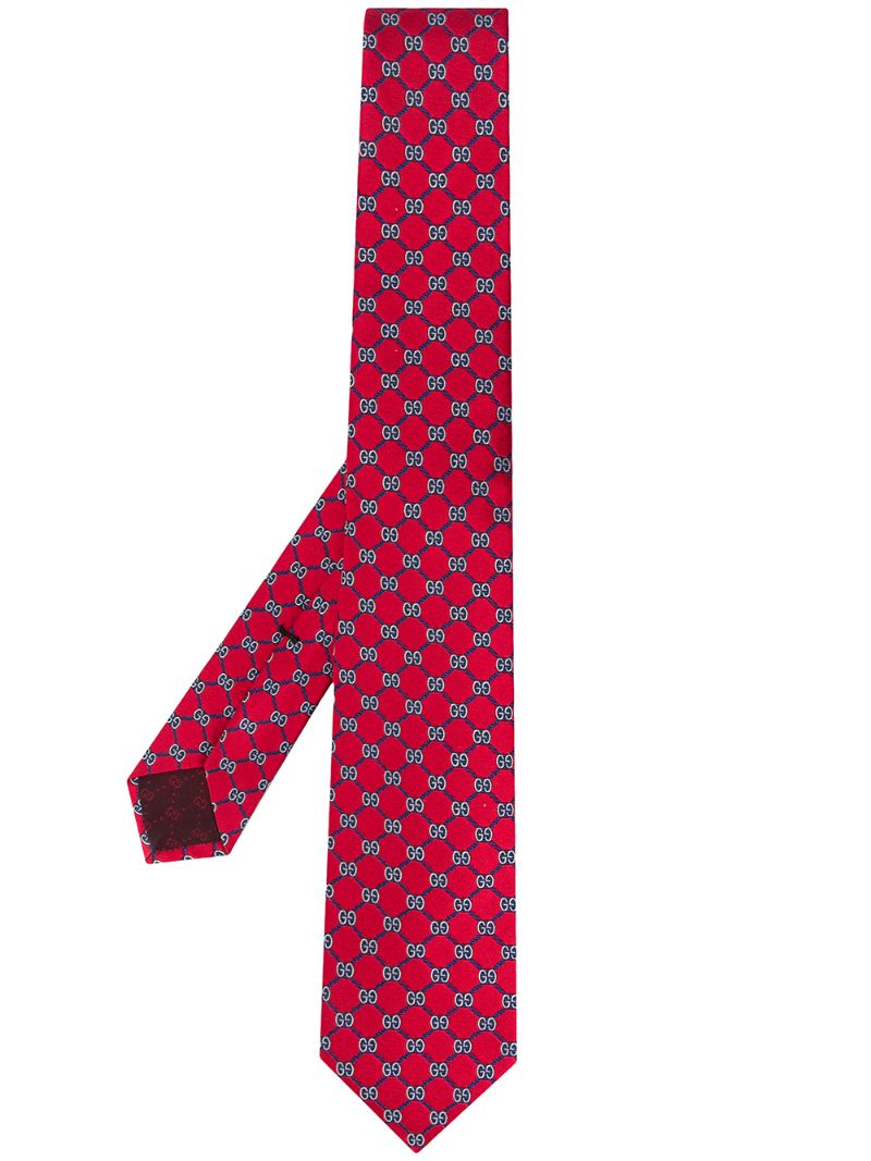 Gucci - GG jacquard-woven tie - men - Silk/Cupro - One Size - Red