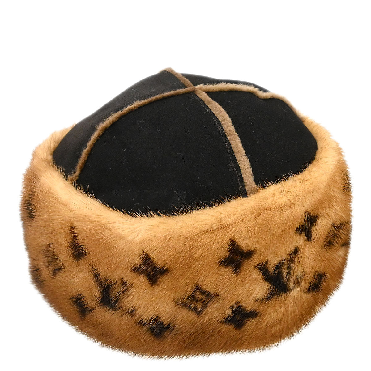 Louis Vuitton * Monogram Mink Cossack Hat #S Small Good Fashion Accessory