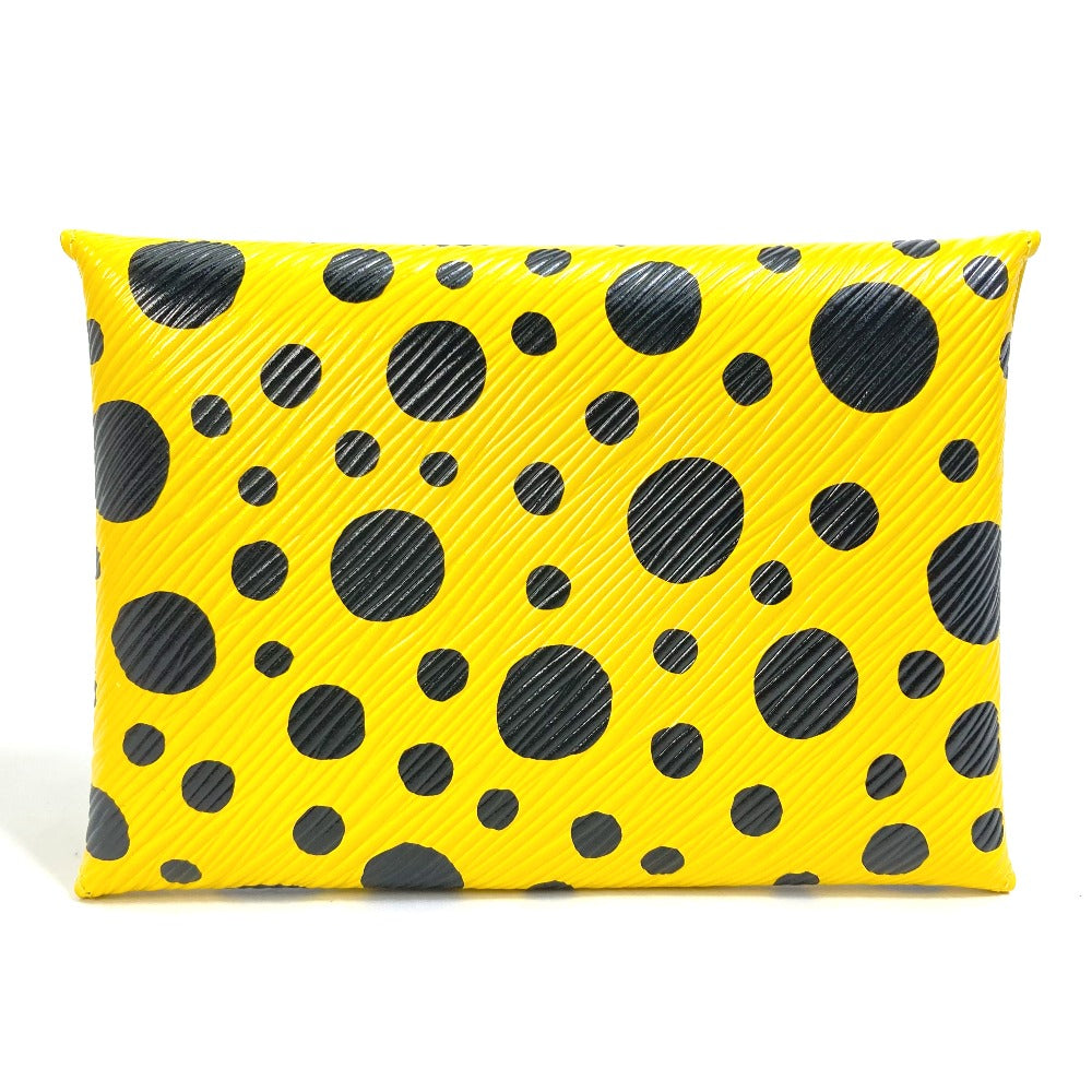 Louis Vuitton Pouch M81959 Yellow x yellow Leather Black Clutch Bag