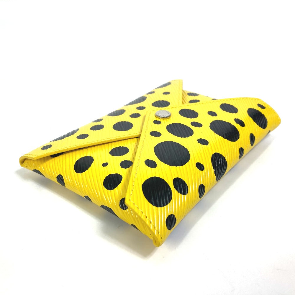 Louis Vuitton Pouch M81959 Yellow x yellow Leather Black Clutch Bag