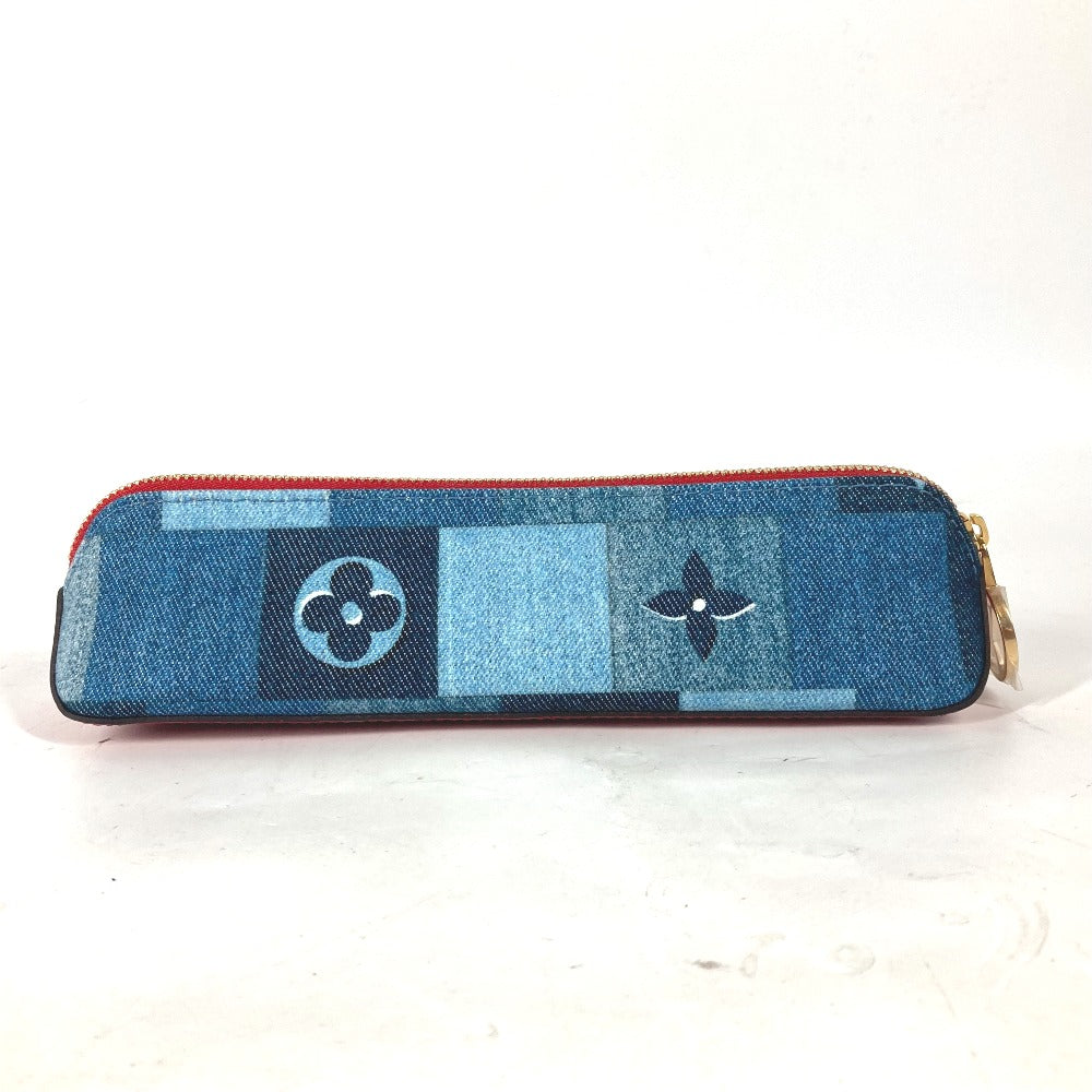 Louis Vuitton pencil Truth Elizabeth Monogram Denim Blue Handbag