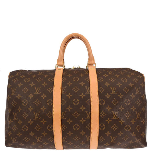 Louis Vuitton 2001 Monogram Keepall 45 Duffle Bag Style 2