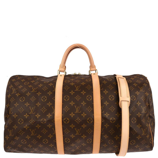 Louis Vuitton 2002 Monogram Keepall Bandouliere 55 Duffle Bag