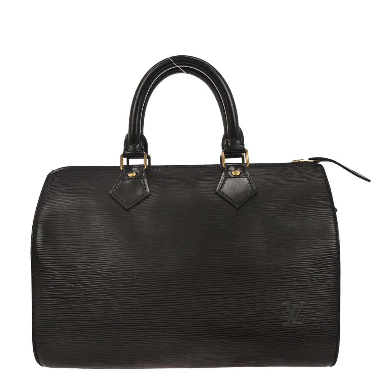 Louis Vuitton 1990 Black Epi Speedy 25 Handbag M43012