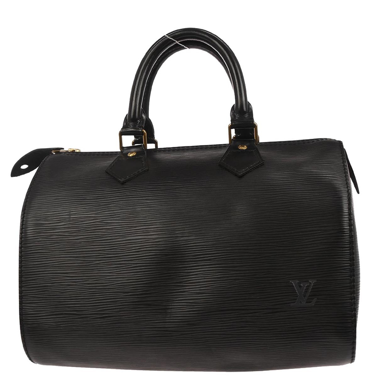 Louis Vuitton 1990 Black Epi Speedy 25 Handbag M43012