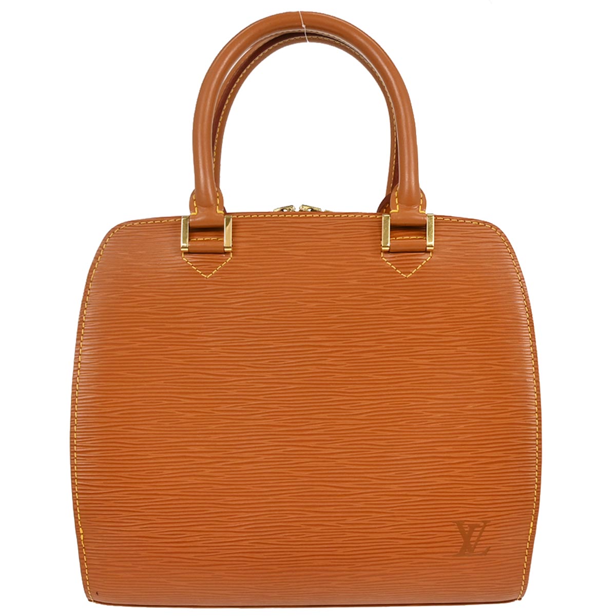 Louis Vuitton 1998 Brown Epi Pont Neuf Handbag M52058