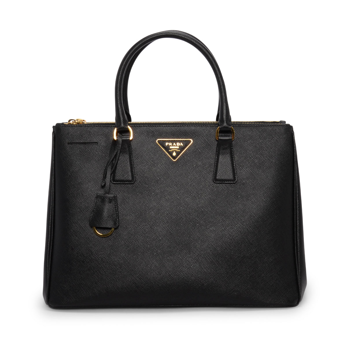 Prada Galleria Tote Saffiano Black Large Tote Bag