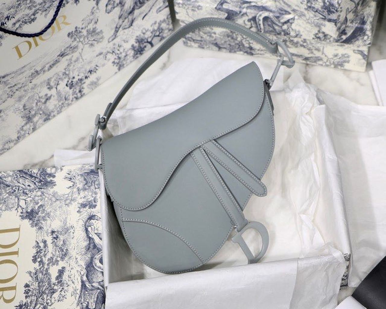 Ultramatte Saddle Light Cd Canvas Blue Travel Bag