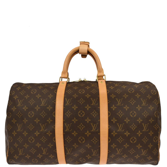 Louis Vuitton 2001 Monogram Keepall 50 Duffle Travel Handbag