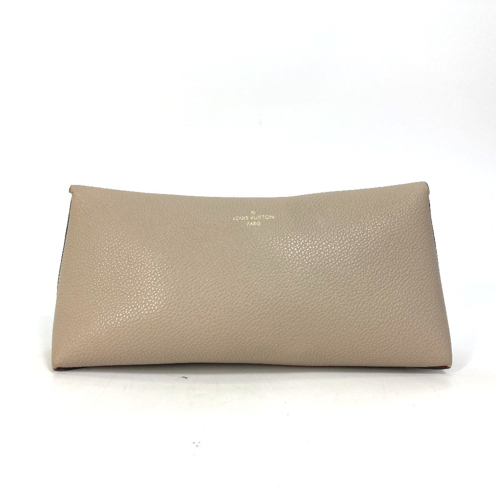 Louis Vuitton Pouch M61477 pouch Pochette Rivet Leather Beige Flap Shoulder Bag