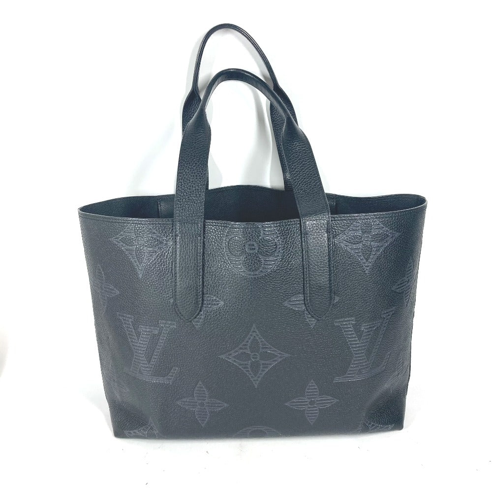 Louis Vuitton M57290 Giant Shadow Hippo Voyage Monogram Leather Black Shoulder Bag