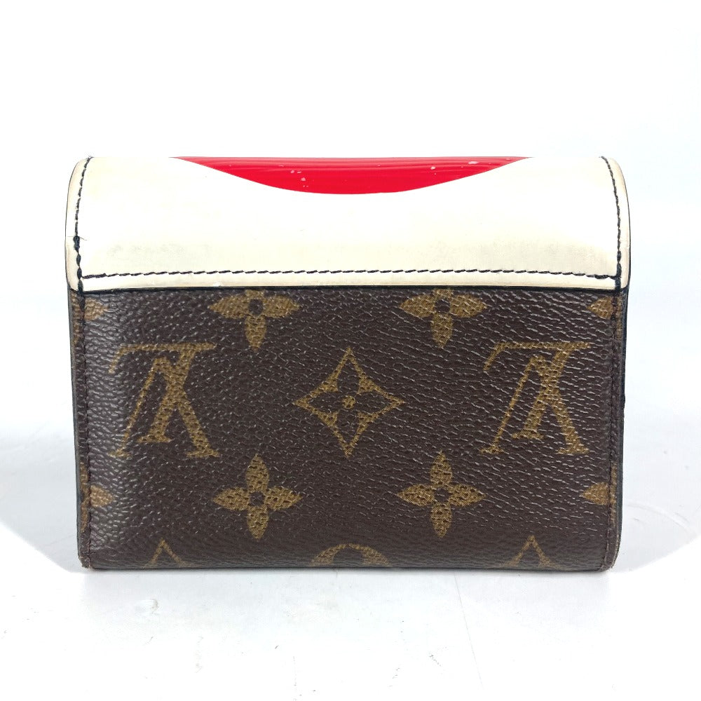 Louis Vuitton Trifold M67257 Epi Kabuki Portefeuille Monogram Leather Canvas Brown Wallet Case