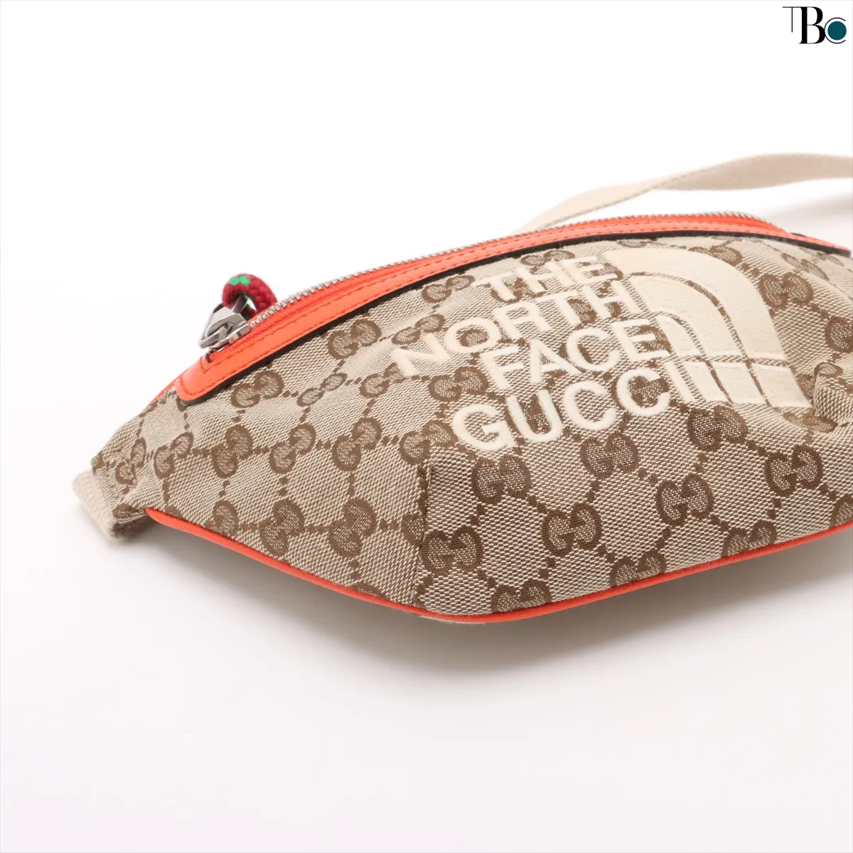 Gucci Ophidia Zip Belt Bag Gg Velvet Beige Canvas Clutche & Pouche Bag