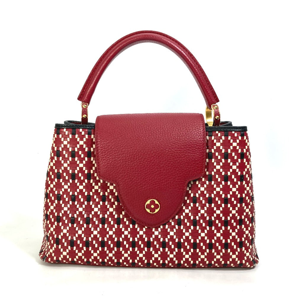 Louis Vuitton M42926 Plating signature Capusine PM Leather Red Hat