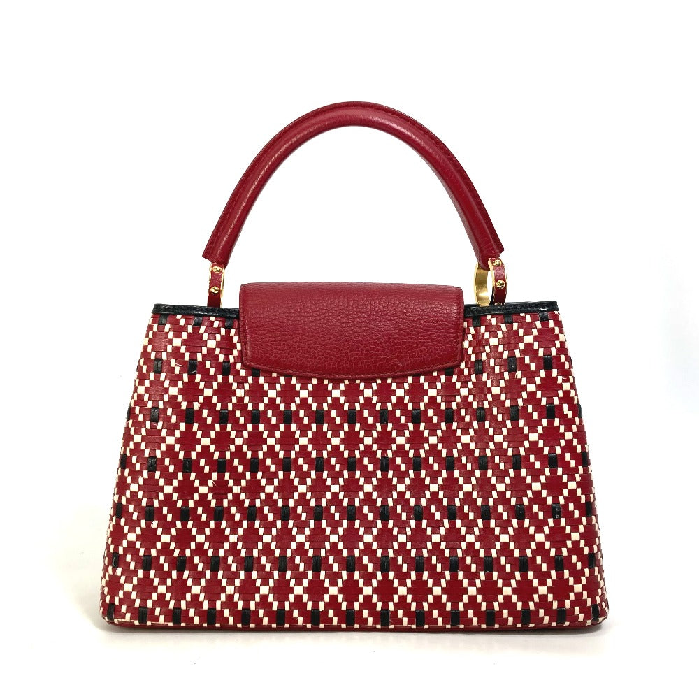 Louis Vuitton M42926 Plating signature Capusine PM Leather Red Hat