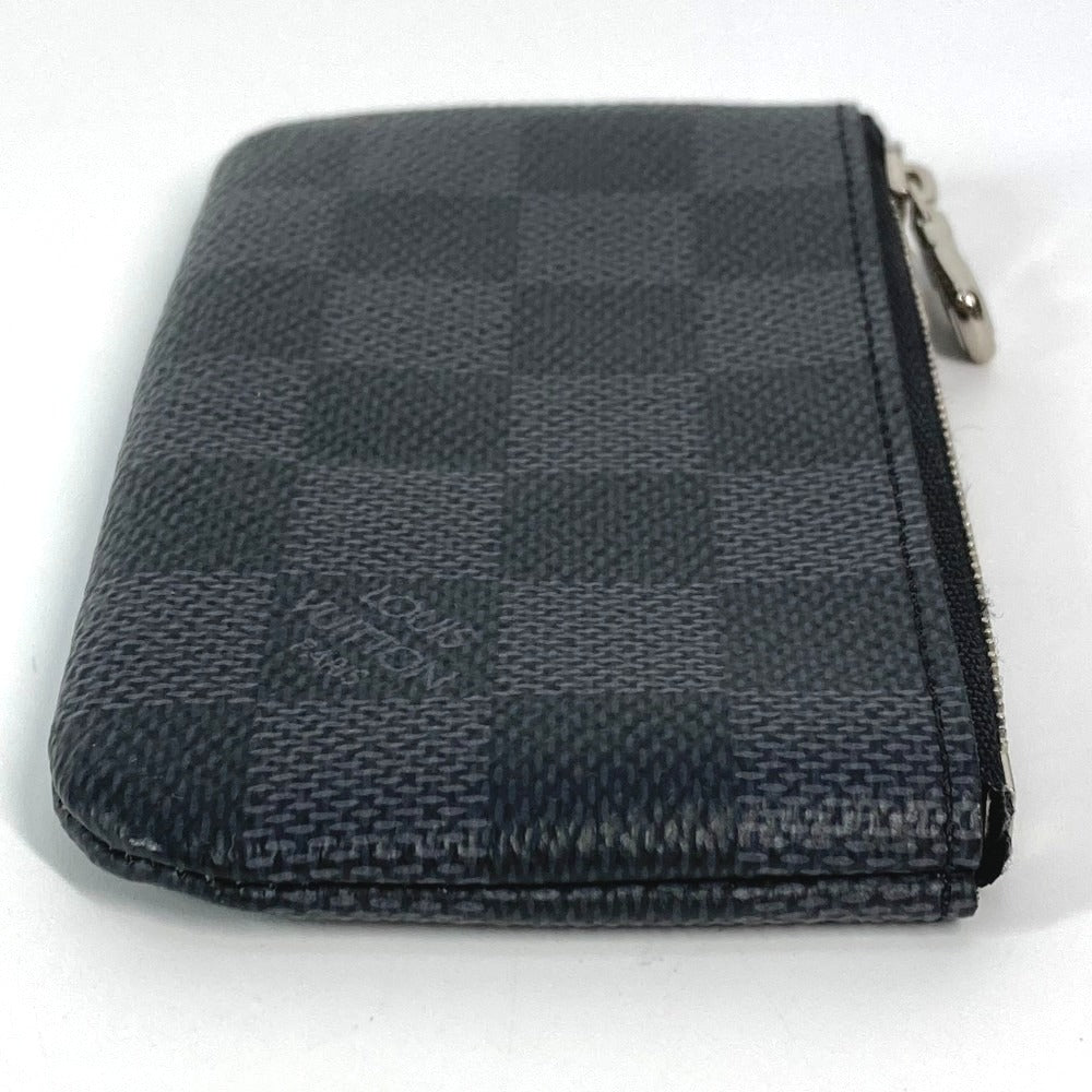 Louis Vuitton Coin N60155 Damier Grafitto Damier Canvas Black Key Chain