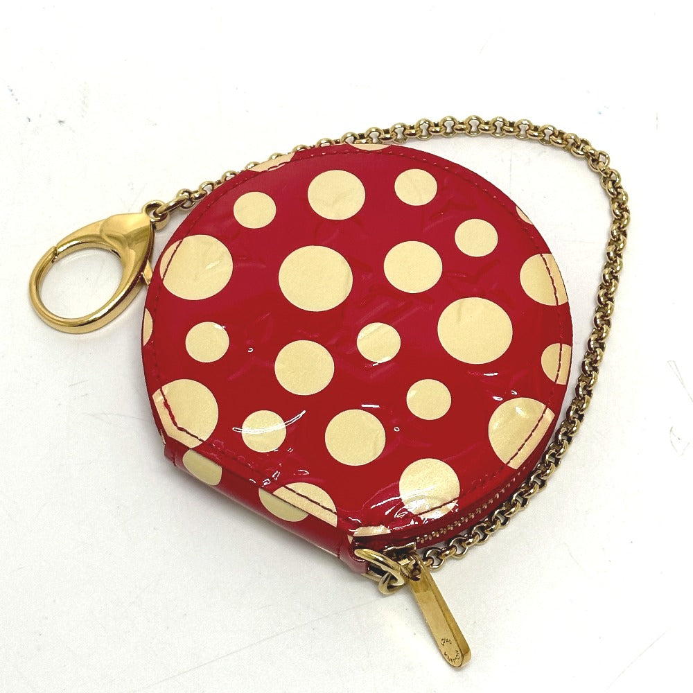 Louis Vuitton Coin M91570 Vernis Yayoi Kusama Monogram Leather Patent Red Handbag