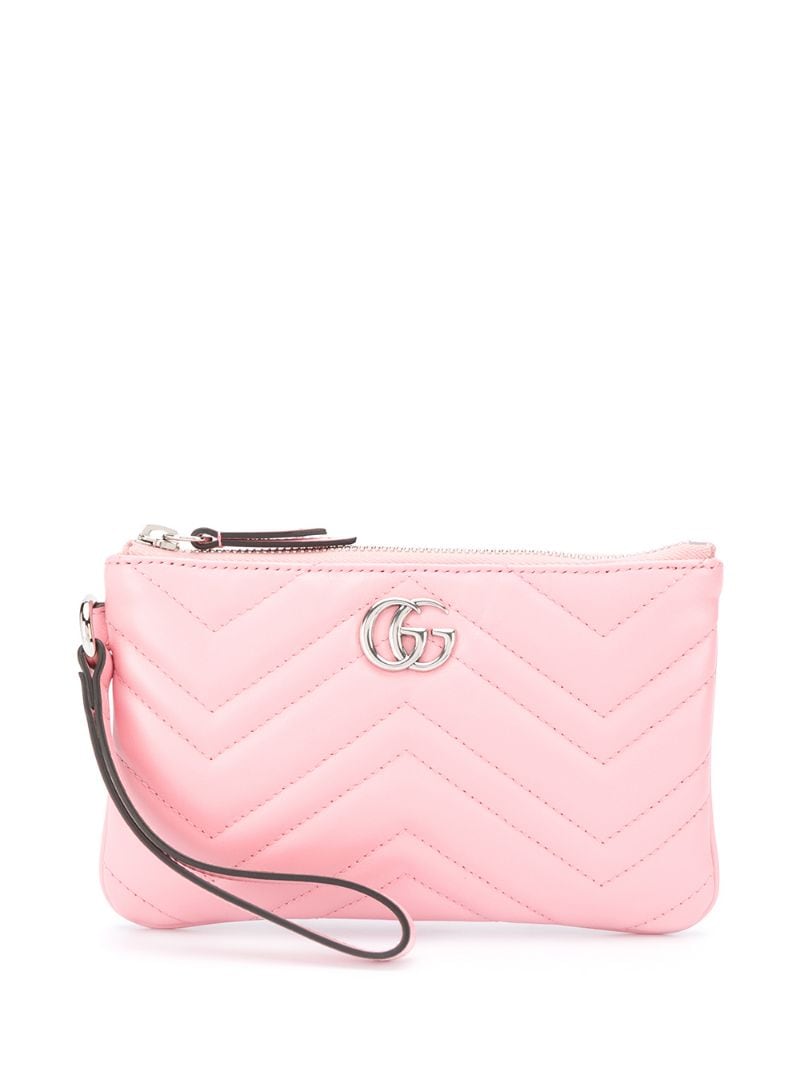 Gucci - GG Marmont clutch bag - women - Calf Leather - One Size - PINK