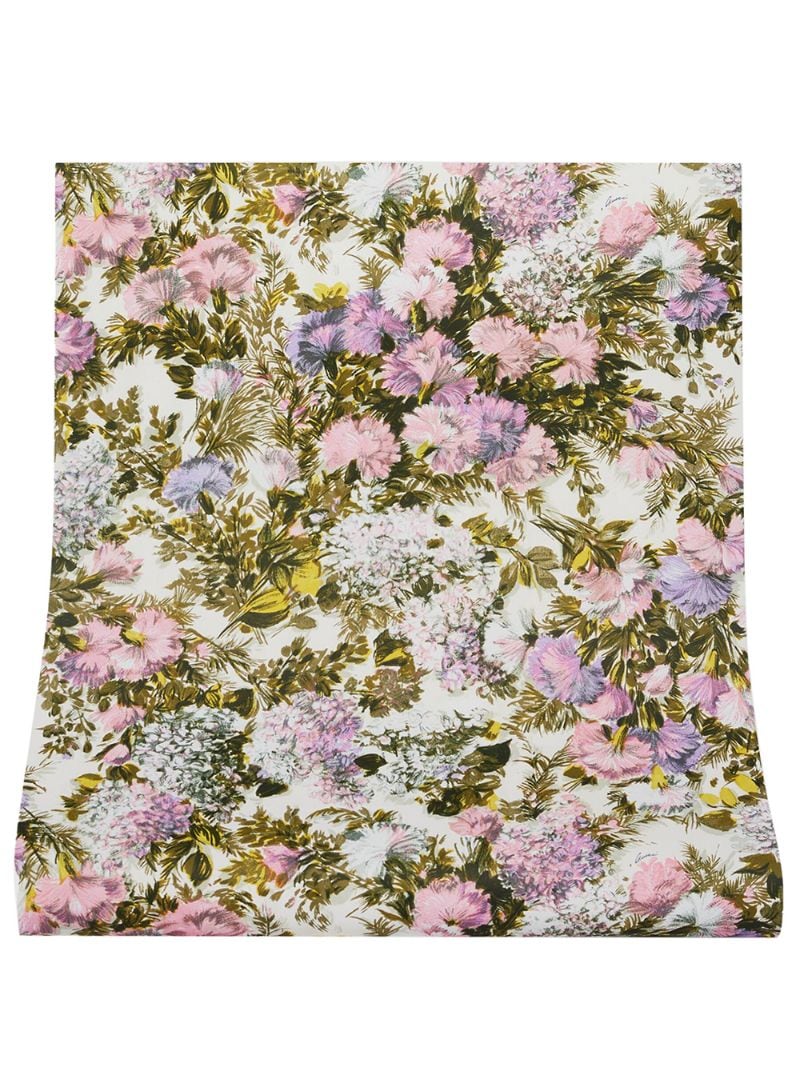 Gucci - thistle-print wallpaper - men - Paper - One Size - PINK