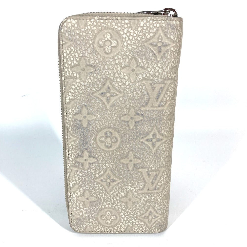 Louis Vuitton Long Purse M81573 Taurillon Clemence Leather Beige Wallet Case