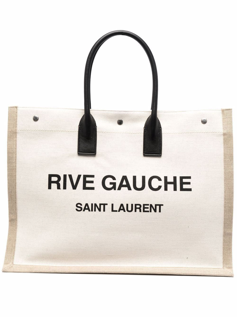 YSL Saint Laurent Luxury Trending Women Tote Bag In 509415F Vu Canvas Beige