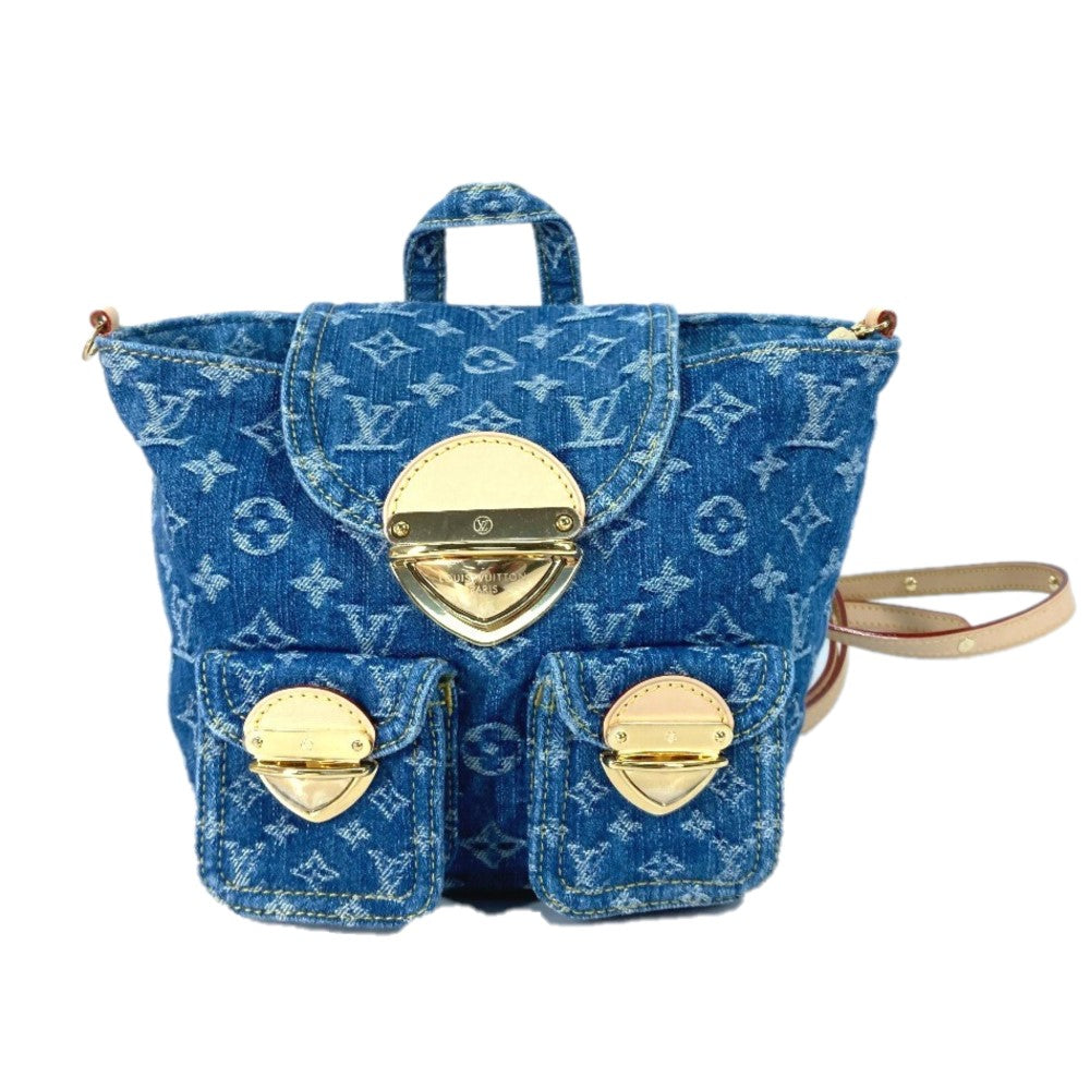 Louis Vuitton Backpack M46836 New Remix Venice Monogram Denim Blue 2