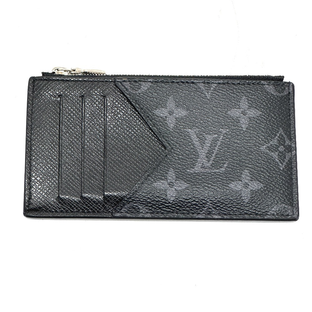 Louis Vuitton Coin M30271 Eclipse Coin holder Monogram Canvas Black Wallet Case
