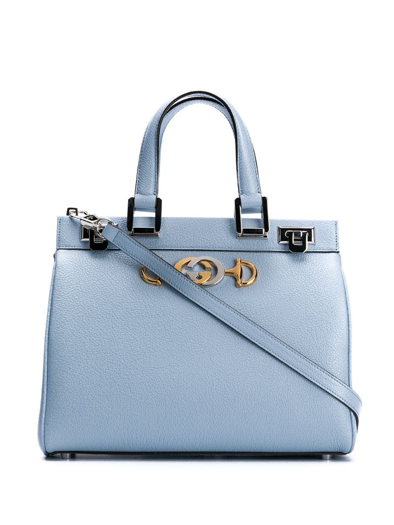Gucci - Zumi top handle bag - women - Calf Leather - One Size - Blue