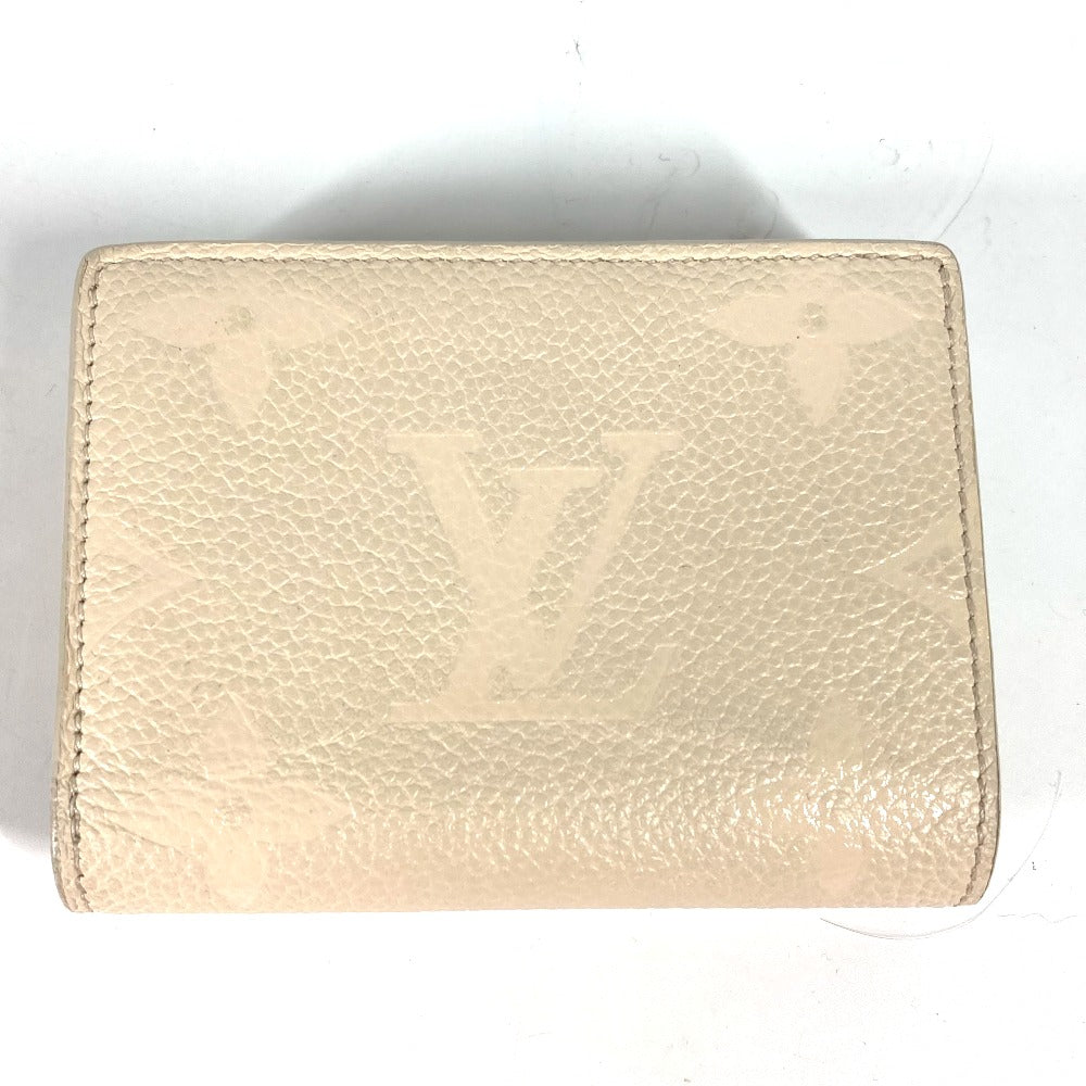 Louis Vuitton Folded M80754 Ann Platt Ann Monogram Leather Beige Wallet Case
