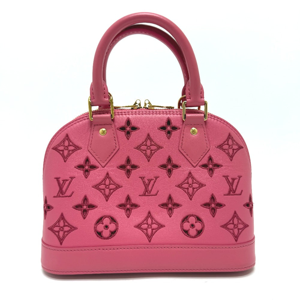 Louis Vuitton M22878 Broderie Anglaise Alma BB Leather Pink Handbag