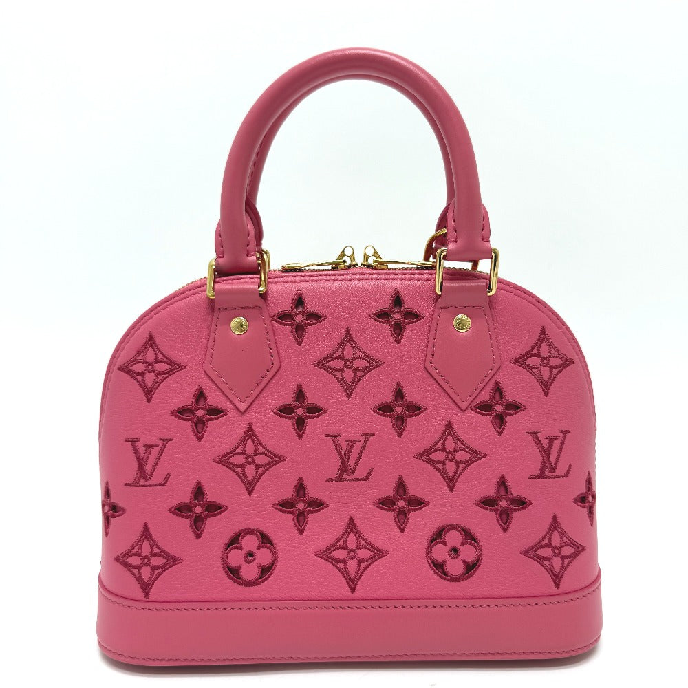 Louis Vuitton M22878 Broderie Anglaise Alma BB Leather Pink Handbag