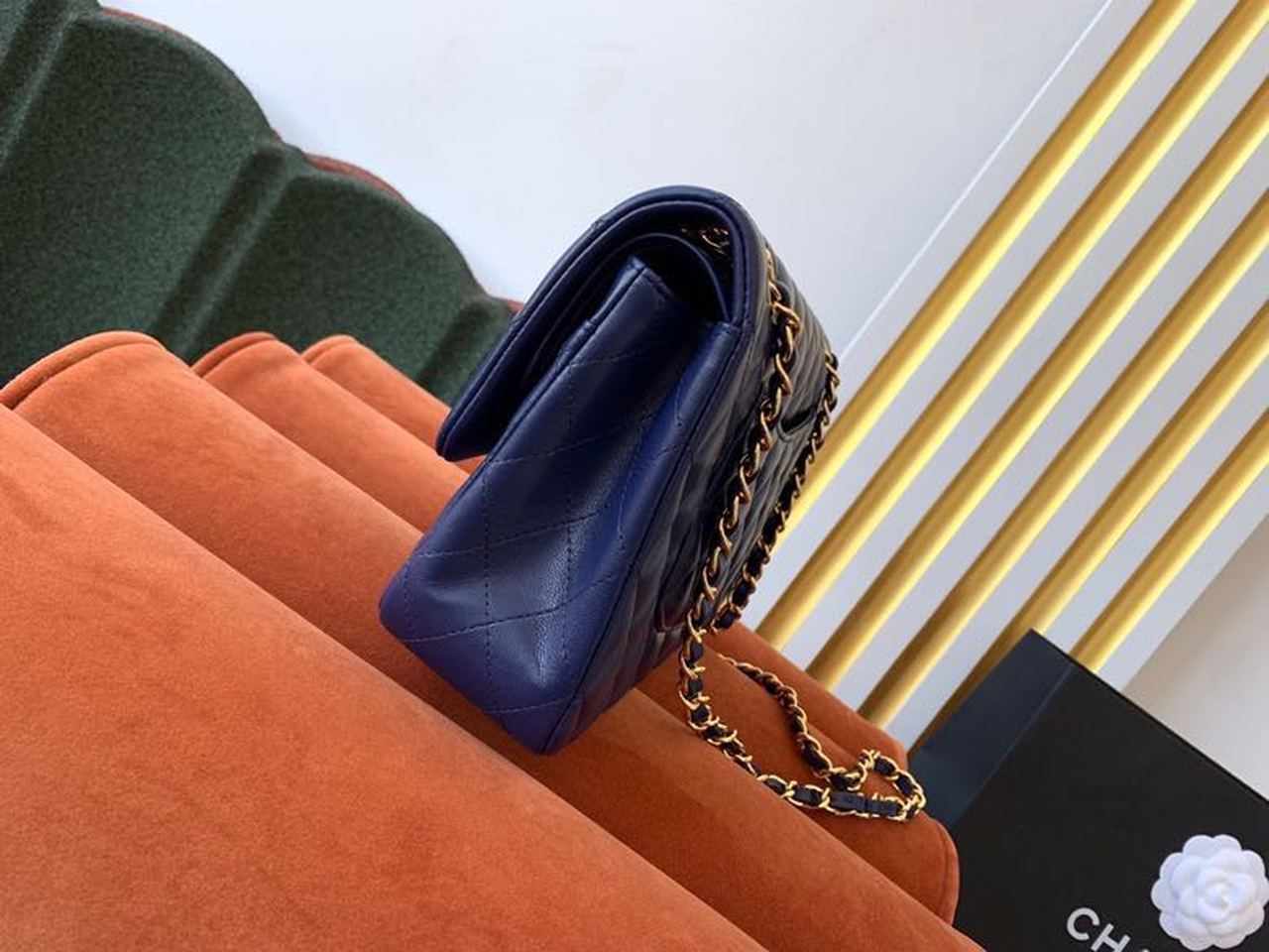 CHL Classic 9.9in 25.5cm A01112 Blue Navy Handbag