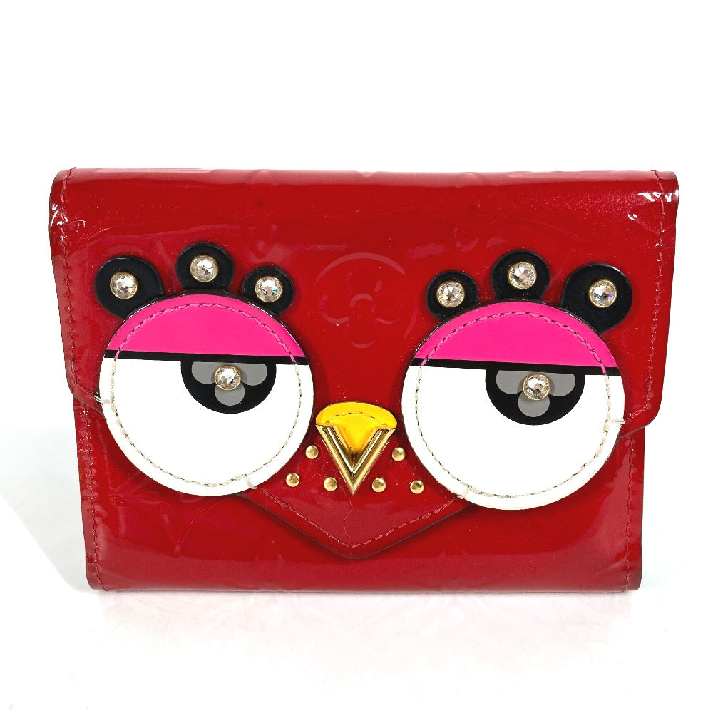 Louis Vuitton Trifold M62317 Vernis Portefeuille Monogram Red Wallet Case