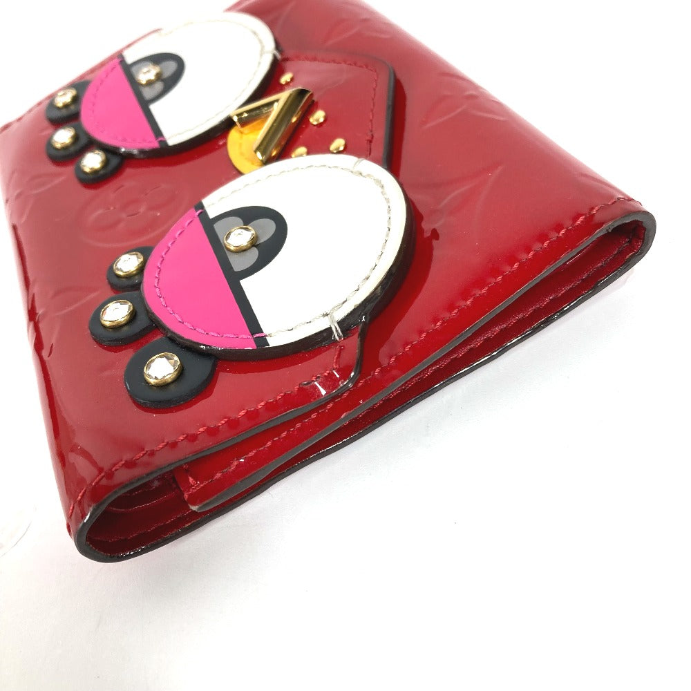 Louis Vuitton Trifold M62317 Vernis Portefeuille Monogram Red Wallet Case