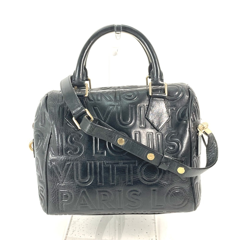 Louis Vuitton M95814 Limited Edition Speedy 20 Monogram Leather Black Mini Bag