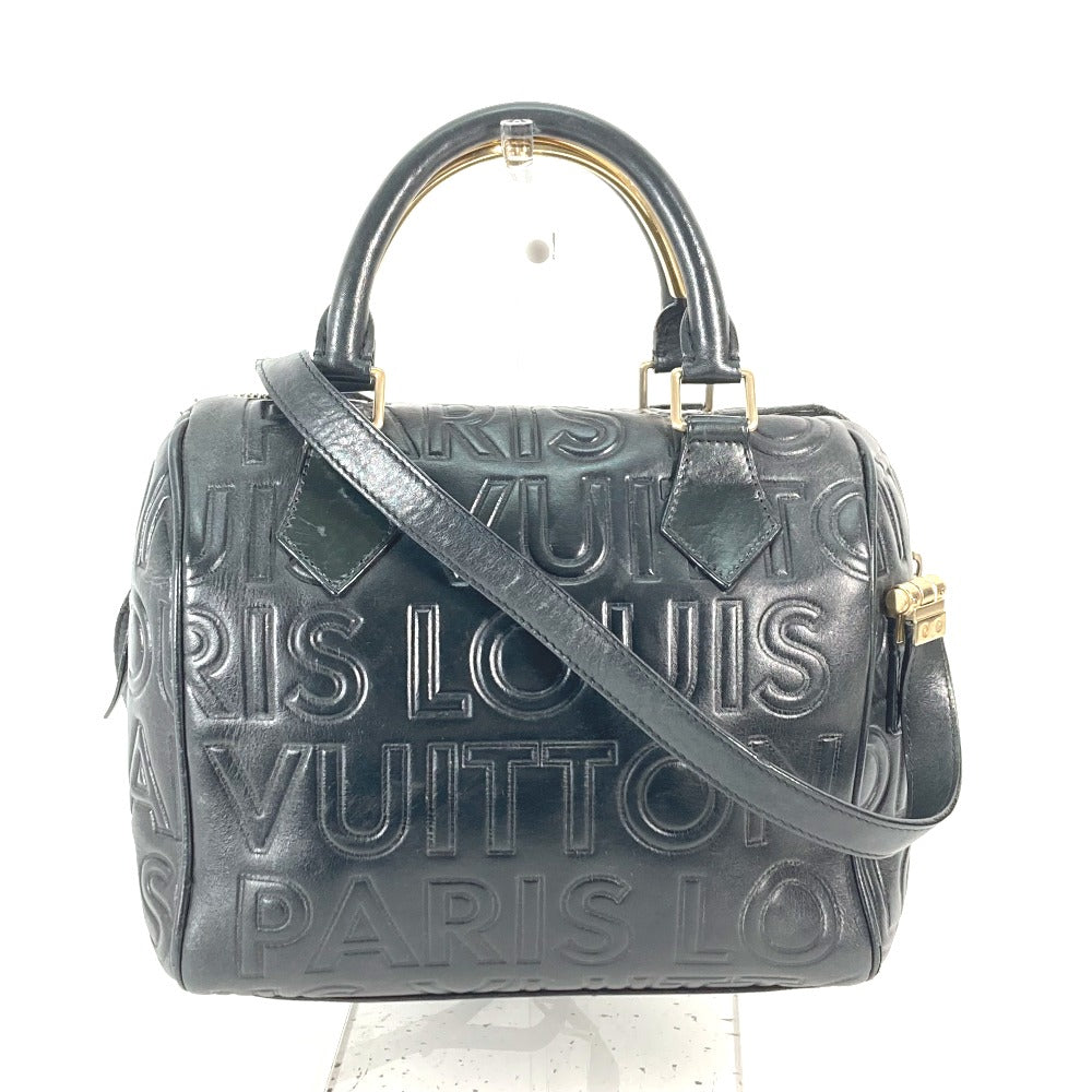 Louis Vuitton M95814 Limited Edition Speedy 20 Monogram Leather Black Mini Bag