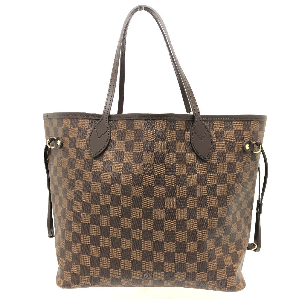 Louis Vuitton N40599 Damier Neverfull MM Canvas Brown Tote Bag