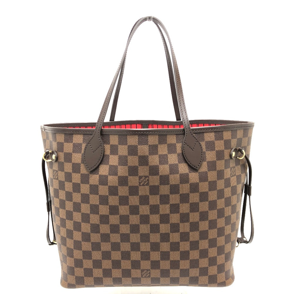 Louis Vuitton N40599 Damier Neverfull MM Canvas Brown Tote Bag