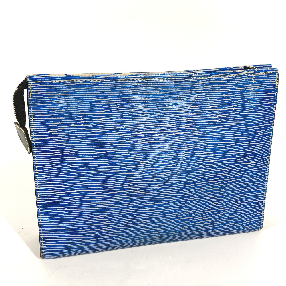 Louis Vuitton business M54654 Epi posh Leather Denim Blue Handbag