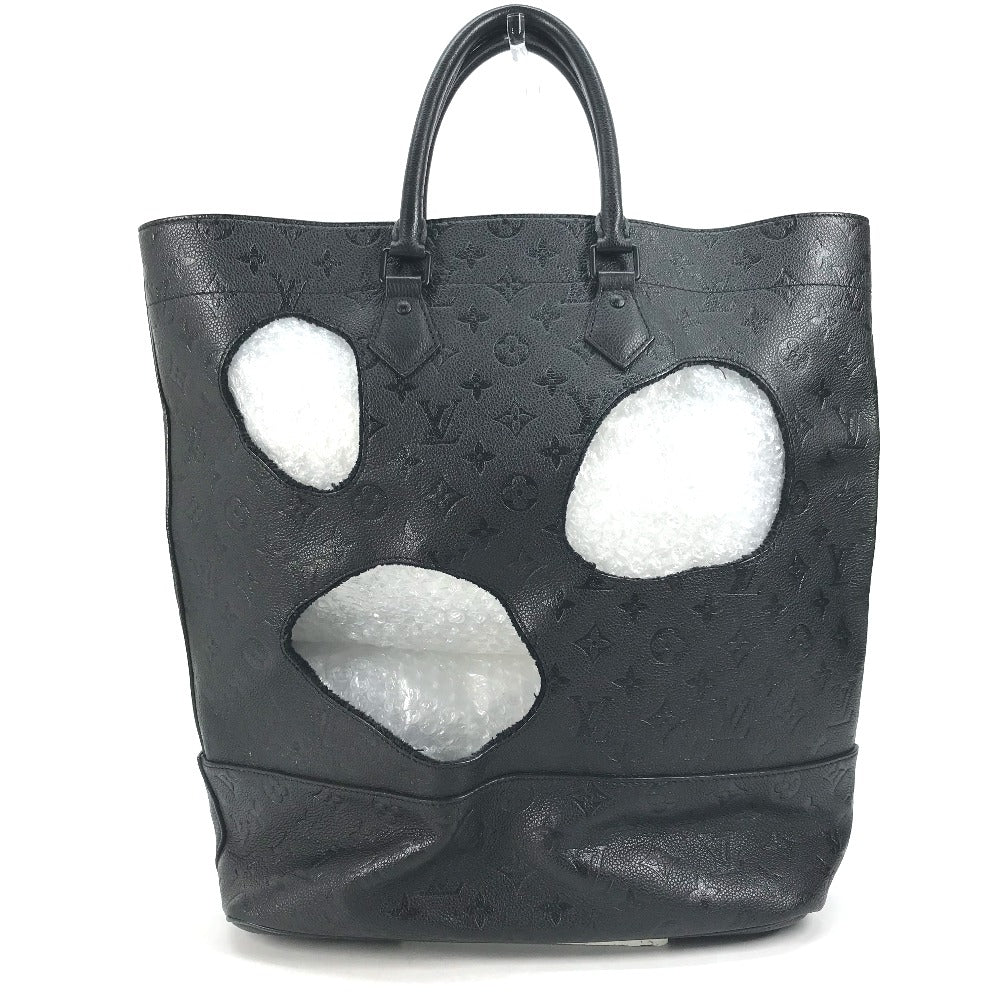 Louis Vuitton M45887 Ann Platt Rei Kawakubo Monogram Leather Black Tote Bag