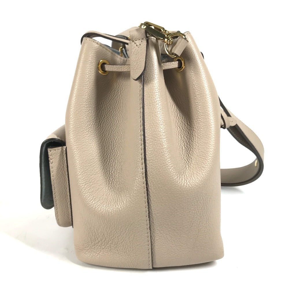 Louis Vuitton M57688 Rock Me BucketNV Leather Beige Shoulder Bag