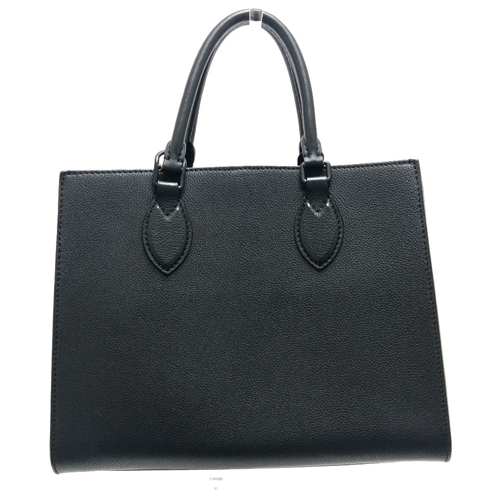 Louis Vuitton M55845 Grain Rock Me PM Leather Calfskin Black Tote Bag