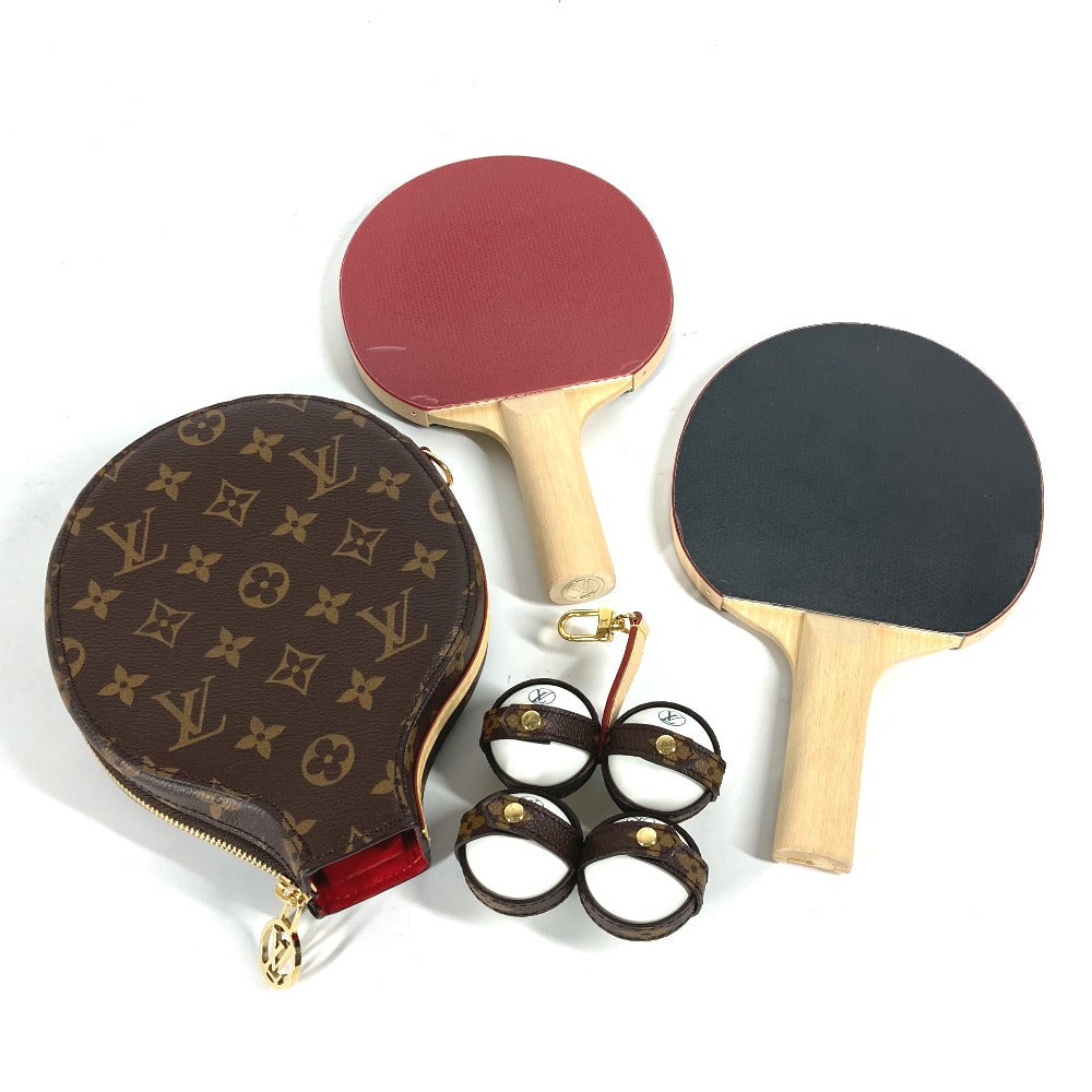 Louis Vuitton Sporting goods tanned wood rubber Monogram Leather Canvas Handbag