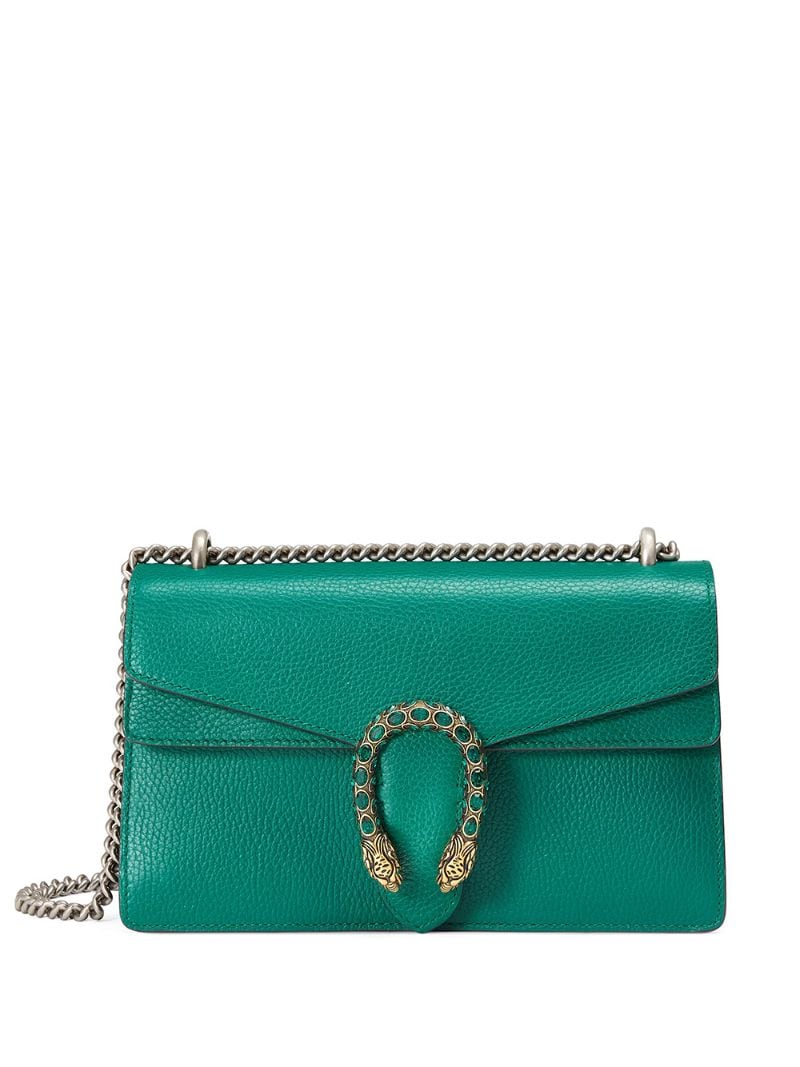Gucci - Dionysus leather shoulder bag - women - Cotton/Leather - One Size - Green